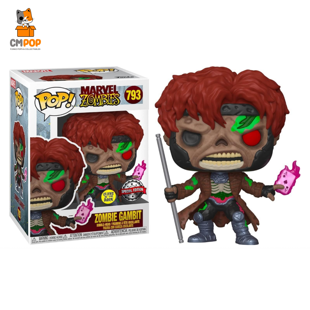 Zombie Gambit - #793- Funko Pop! Marvel Zombies Gitd Special Edition Pop