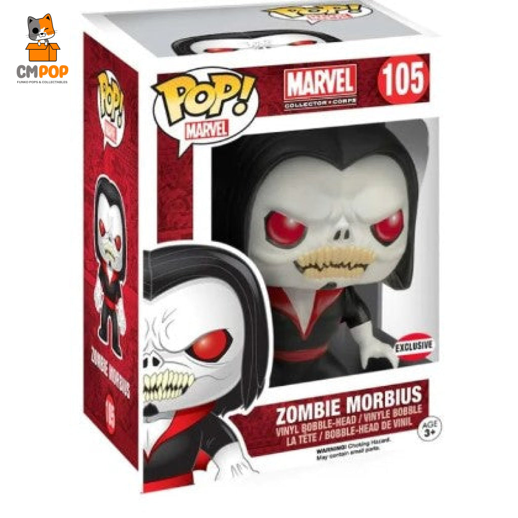 Zombie Morbius - #105 Funko Pop! Marvel Mcc Exclusive Pop