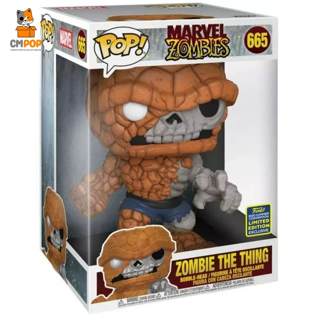 Zombie The Thing - #665- Funko Pop! Marvel Zombies Deluxe 2020 Summer Convention Limited Edition Pop