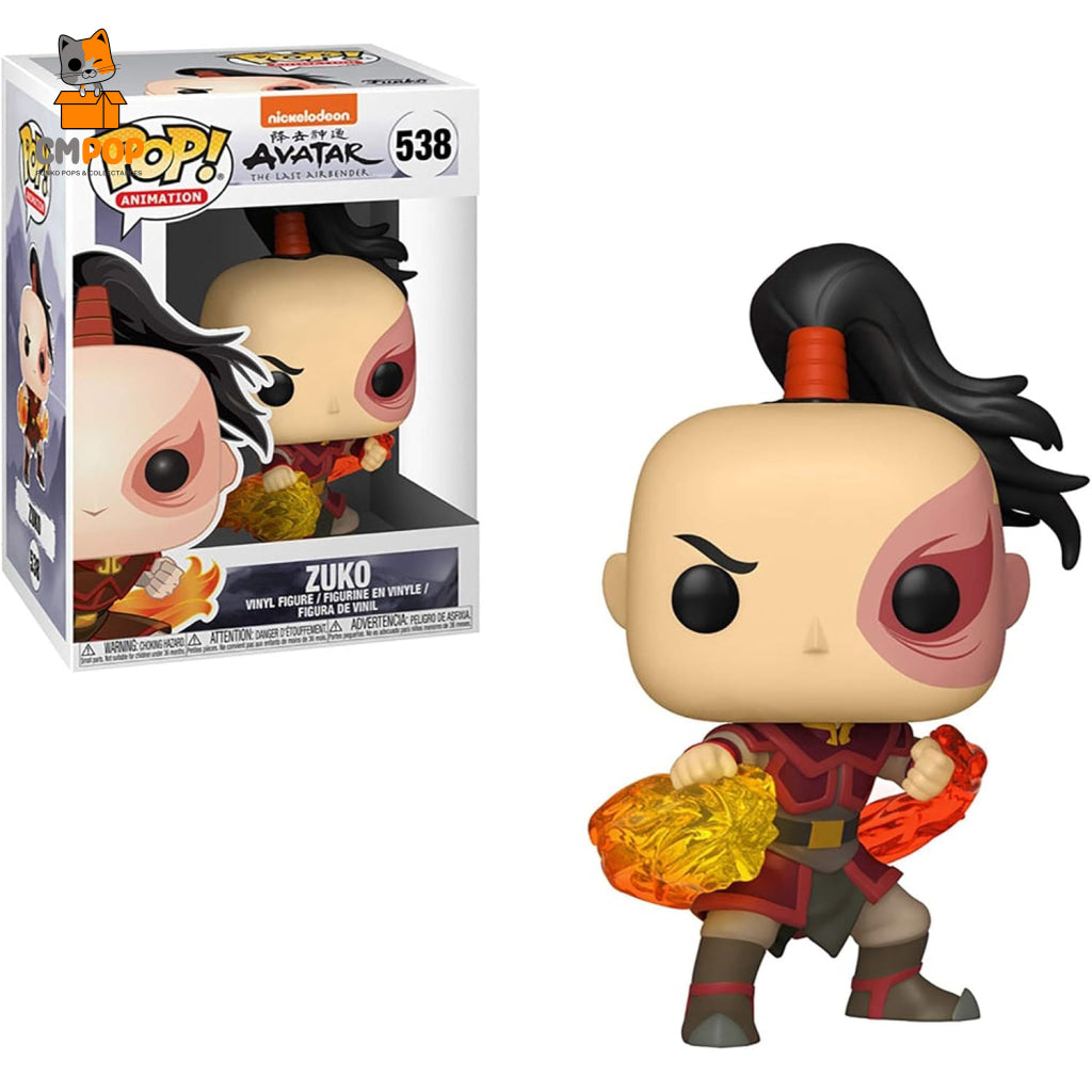 Zuko #838 - Funko Pop! Animation Avatar The Last Airbender Glows In The Dark Box Lunch Exclusive Pop